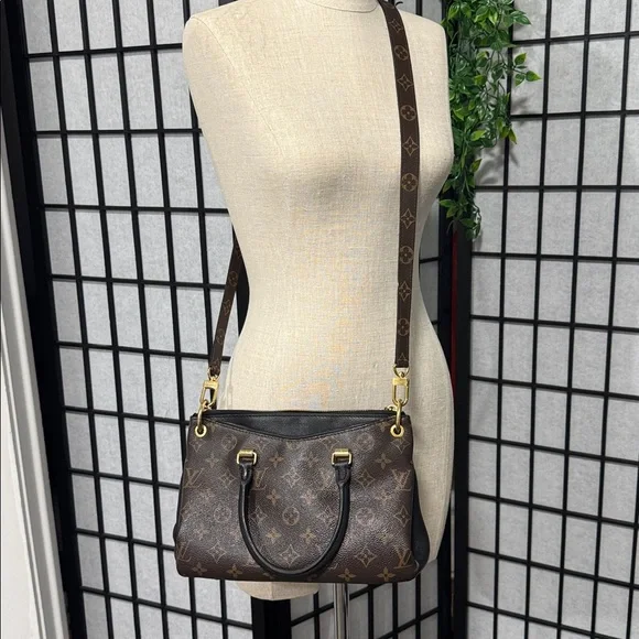 Louis Vuitton Pallas BB Bag black Monogram Brown - Picture 4 of 17